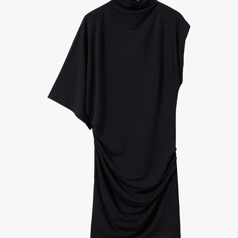Mango - Asymetrical sleeve Mini Dress - size 0 - Picture 4 of 8